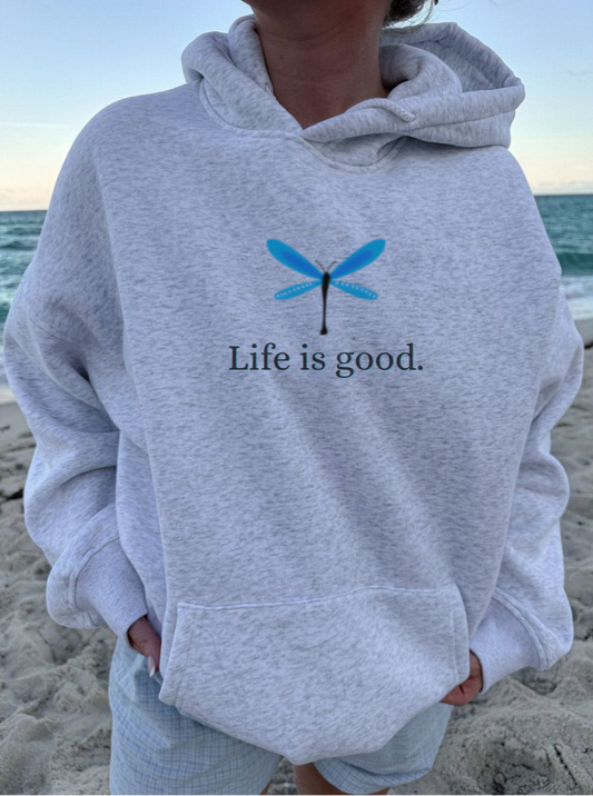 Life is Good Dragonfly Hoodie